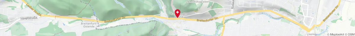 Map representation of the location for APO 23 Kalksburg in 1230 Wien
